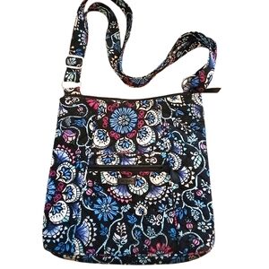VERA BRADLEY Bramble  Print Hipster Cotton Quilted Crossbody/ Shoulder Bag